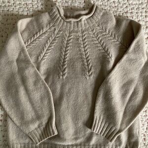 Beaumont Organic Cream Wool Sweater